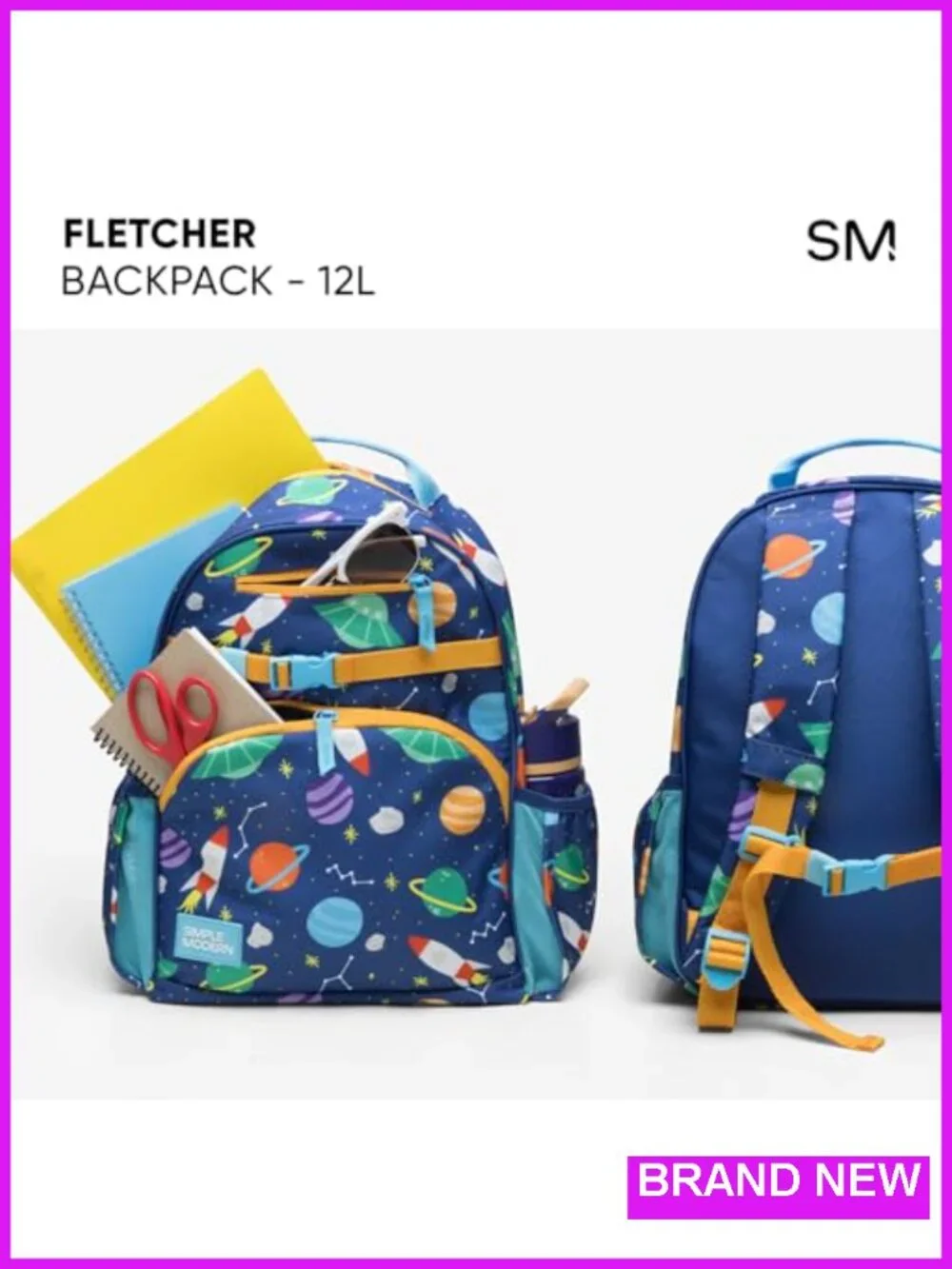 Kids Backpack for School, Toddler Daypack 12L, Tablet Sleeve - Picture 5 of 5